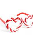 Christmas Candy Cane Glitter Party Glasses