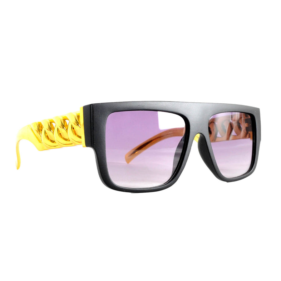 Rapper Party Glasses with Gold Chain