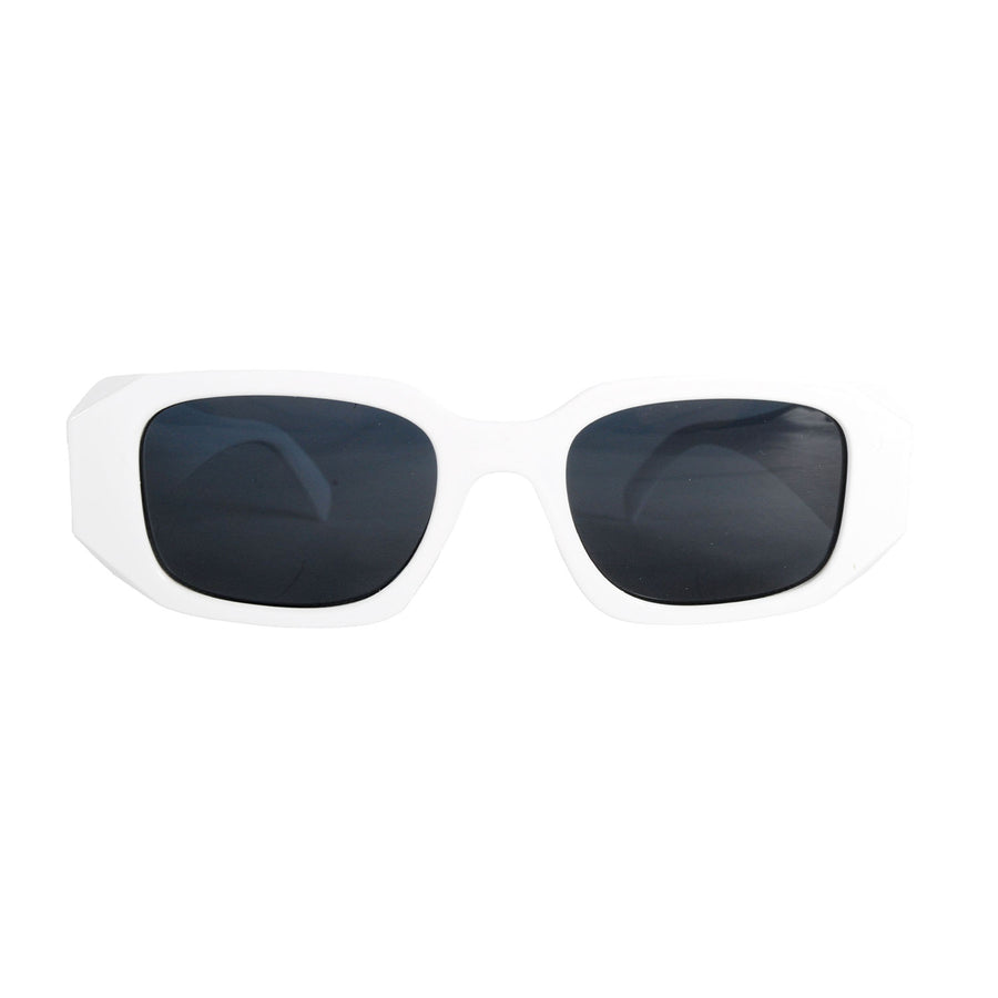 White Geometric Party Glasses