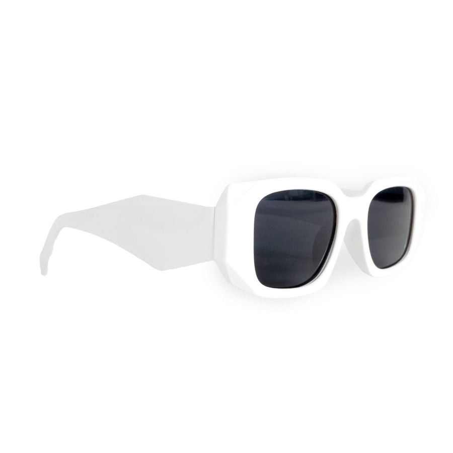 White Geometric Party Glasses