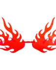 Red Flame Perspex Party Glasses