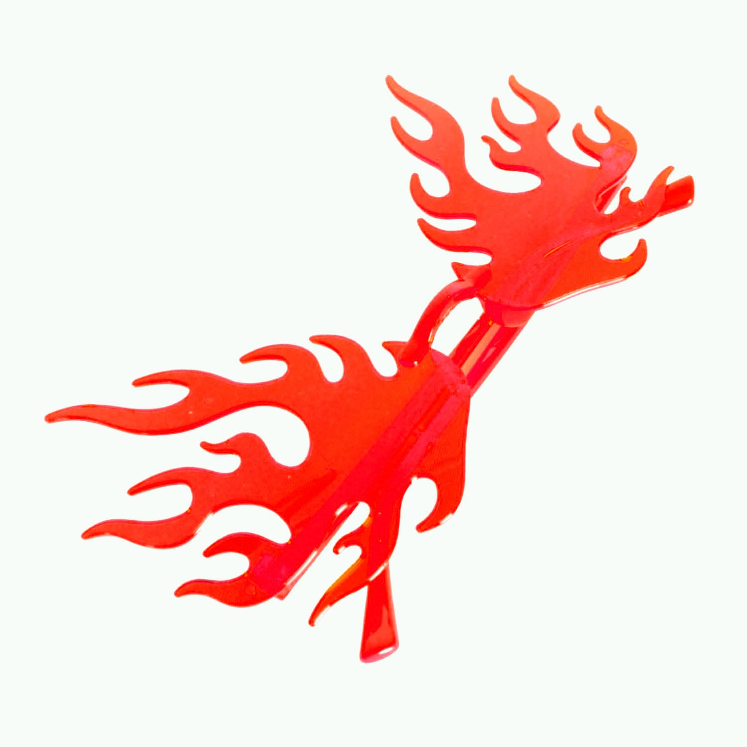Red Flame Perspex Party Glasses
