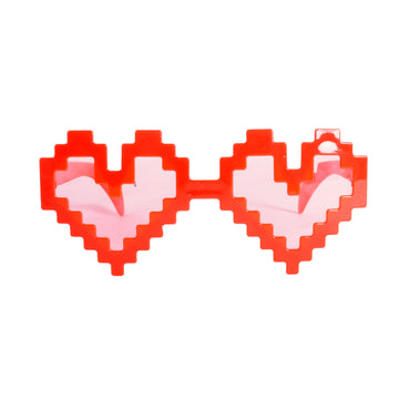 Pixel Heart Party Glasses