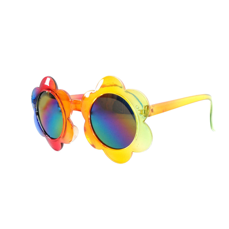 Rainbow Daisy Party Glasses with Mirror Lens