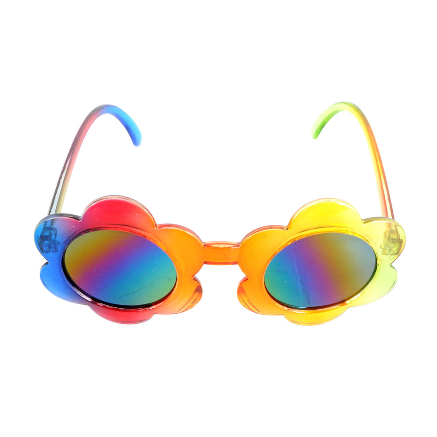 Rainbow Daisy Party Glasses with Mirror Lens