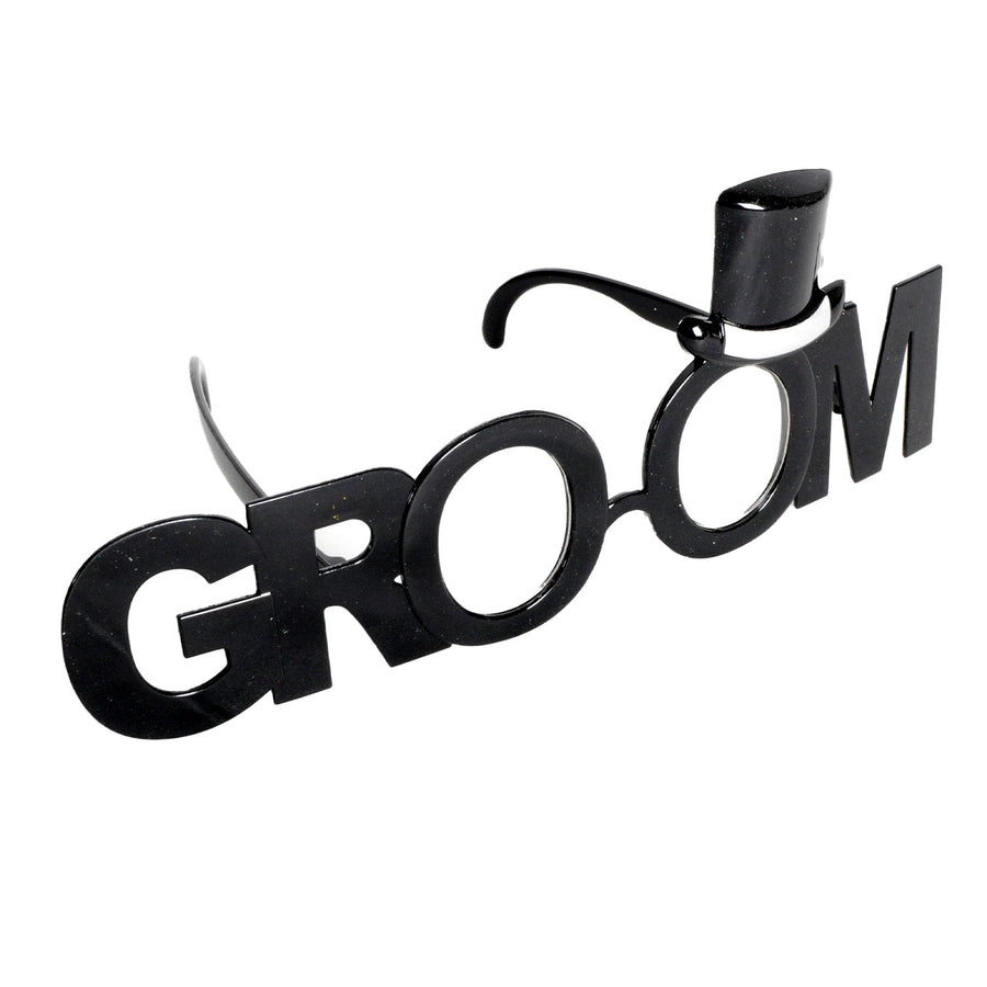 Groom Top Hat Party Glasses