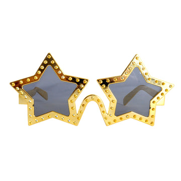 Gold Star Party Glasses with Dots