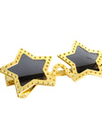 Gold Star Party Glasses with Dots