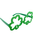 Lucky Glitter Clover Party Glasses