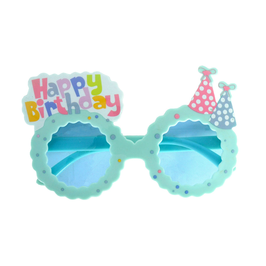 Happy Birthday Party Hat Glasses (Mixed Colours)