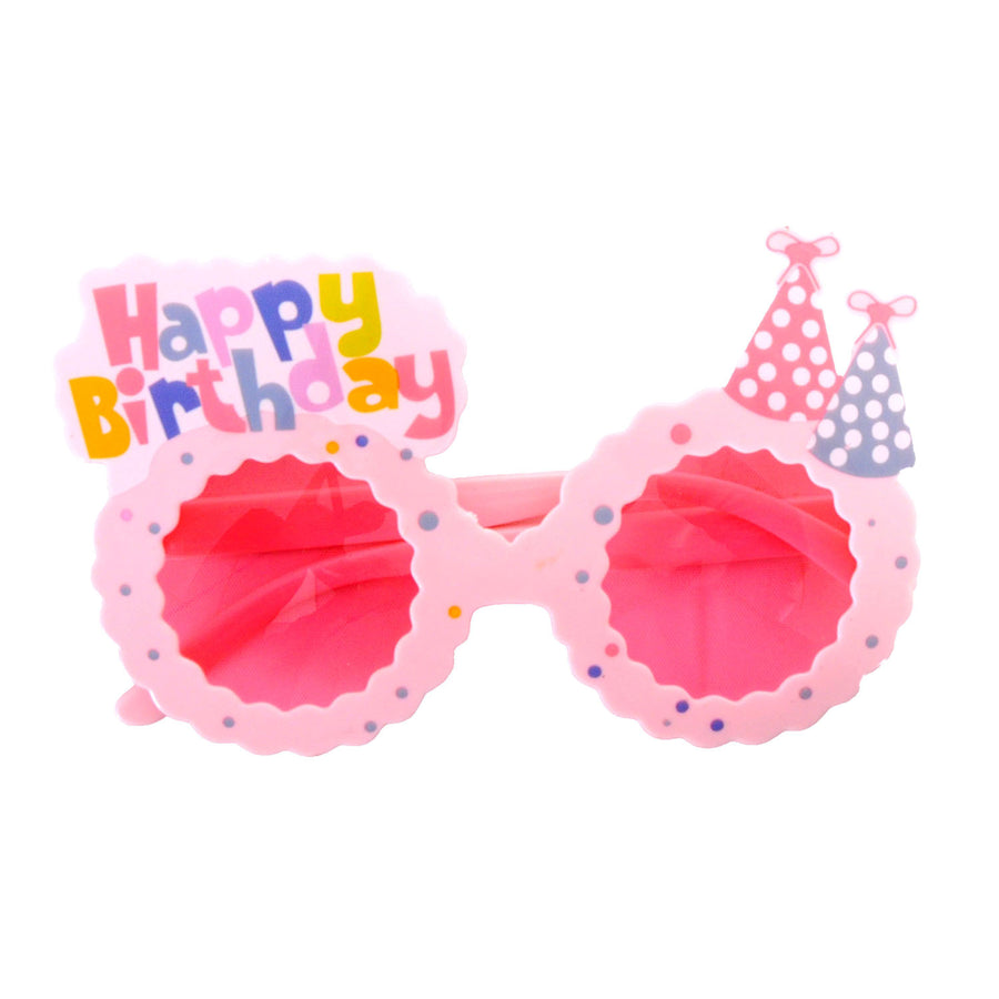 Happy Birthday Party Hat Glasses (Mixed Colours)