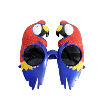 Glitter Parrot Party Glasses