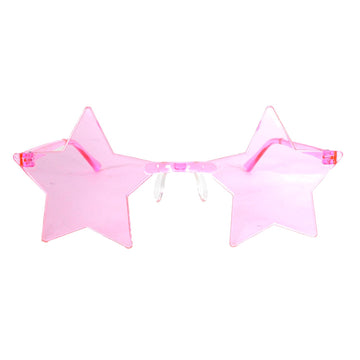 Light Pink Star Perspex Party Glasses