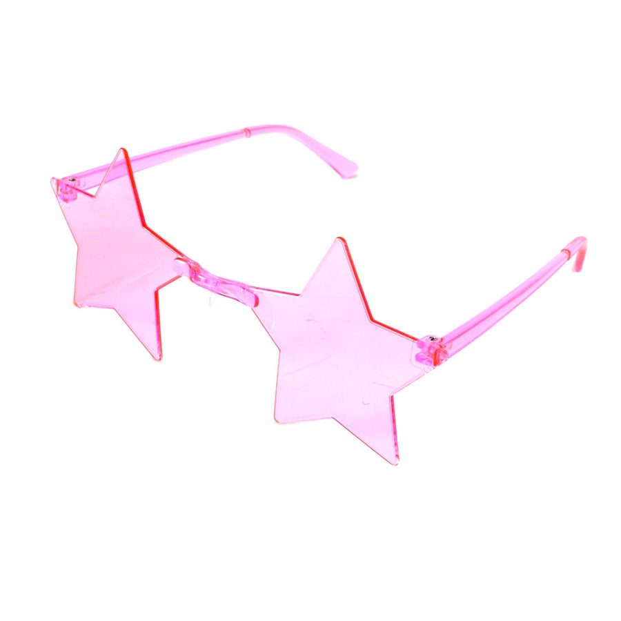Light Pink Star Perspex Party Glasses
