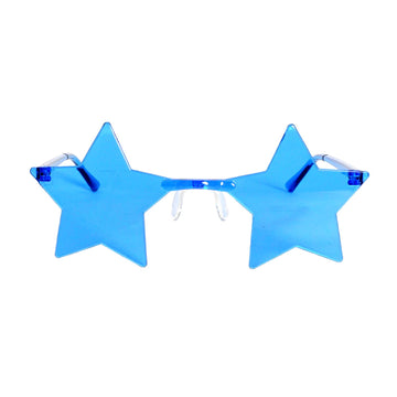 Blue Star Perspex Party Glasses