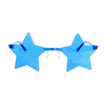 Blue Star Perspex Party Glasses