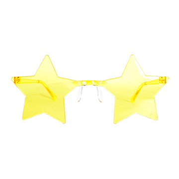 Yellow Star Perspex Party Glasses