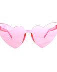 Light Pink Retro Hearts Perspex Party Glasses