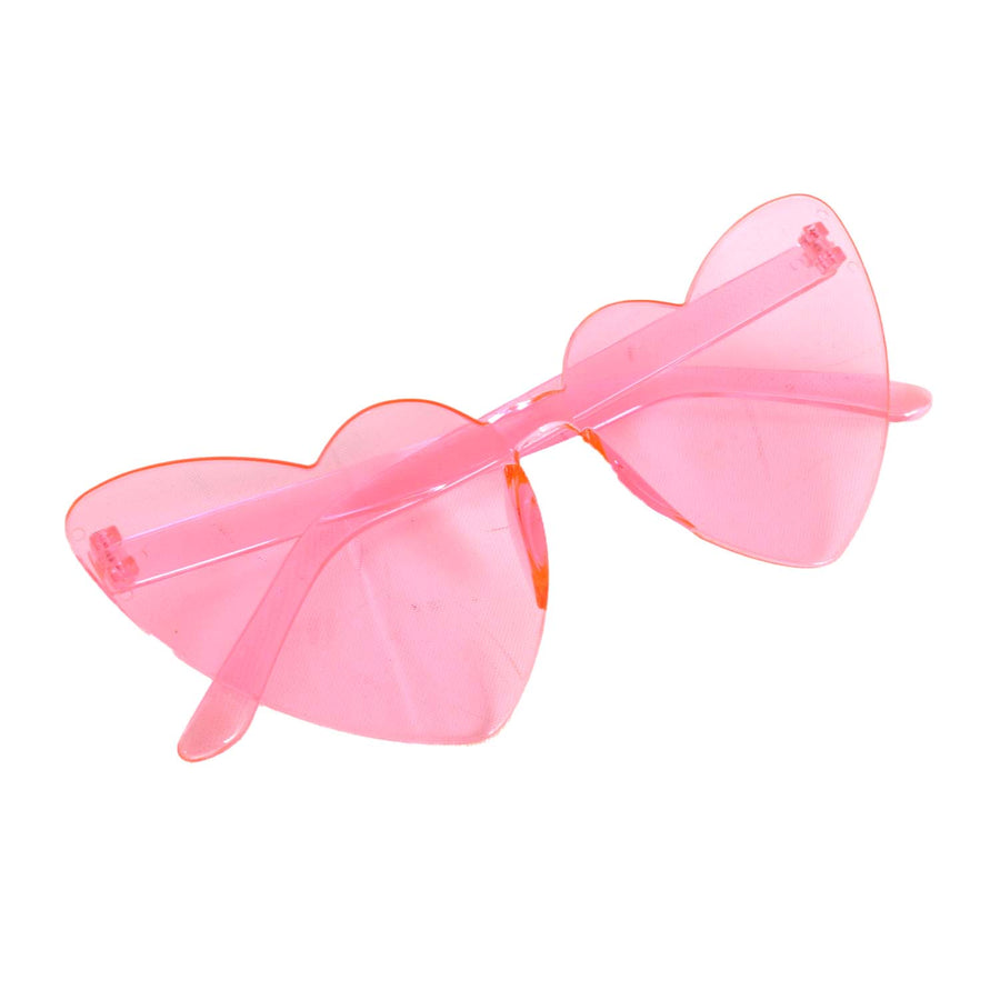 Light Pink Retro Hearts Perspex Party Glasses