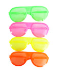 Jumbo Neon Lined Aviator Party Glasses (Assorted Colours)