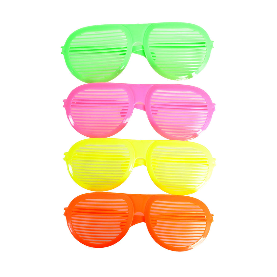 Jumbo Neon Lined Aviator Party Glasses (Assorted Colours)