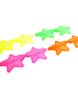 Jumbo Neon Lined Star Party Glasses (Assorted Colours)