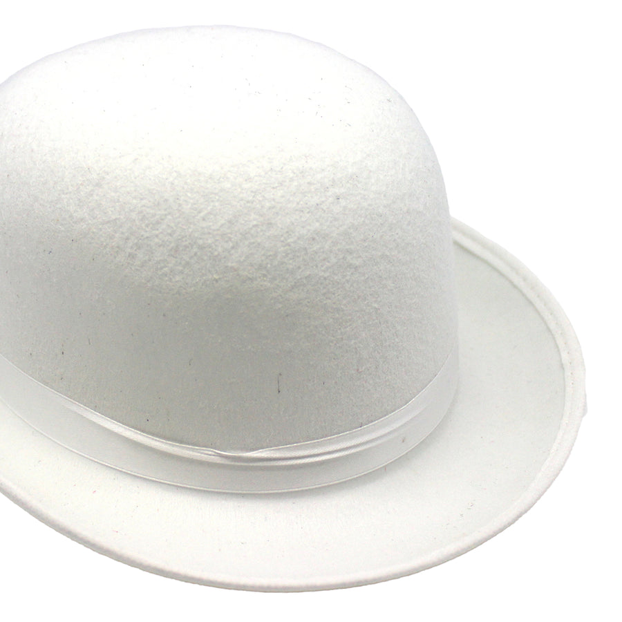 Felt Bowler Hat (White)