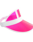 Perspex Visor White Rim (Pink)