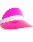 Perspex Visor White Rim (Pink)
