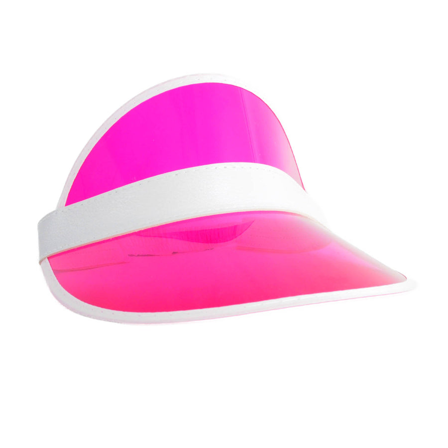 Perspex Visor White Rim (Pink)