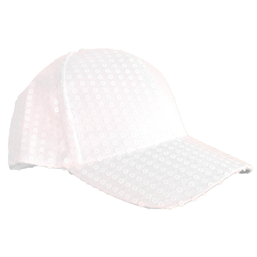 Sequin Baseball Cap (White)