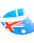 Australian Flag Plastic Visor Hat
