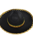 Small Mexican Sombrero Hat (Gold Rim)