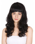Long Wavy Curl Wig (Black)