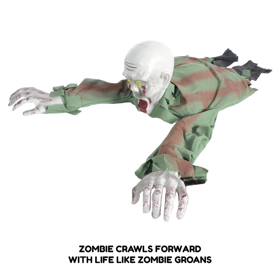 Animated Crawling Zombie Man