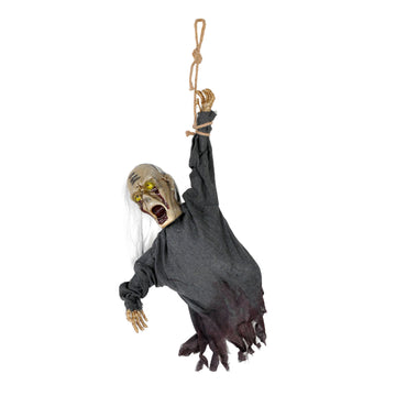 Animated Hanging Zombie (Grey)