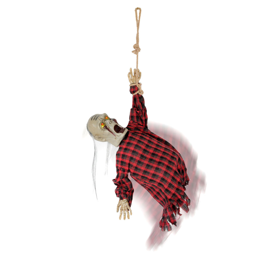 Animated Hanging Zombie (Red)
