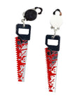 Bloody Saws Halloween Earrings (Clip On)