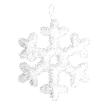 Christmas Tinsel Decoration (Snowflake)