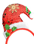 Sequin Santa Hat Christmas Headband