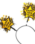 Happy New Year Gold Star Headband
