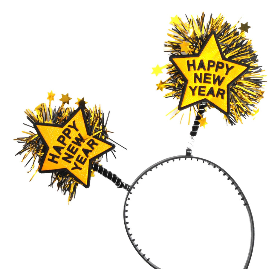 Happy New Year Gold Star Headband