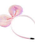 Sequin Bow Headband (Pink)