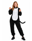 Adult Black Cat Jumpsuit Costume