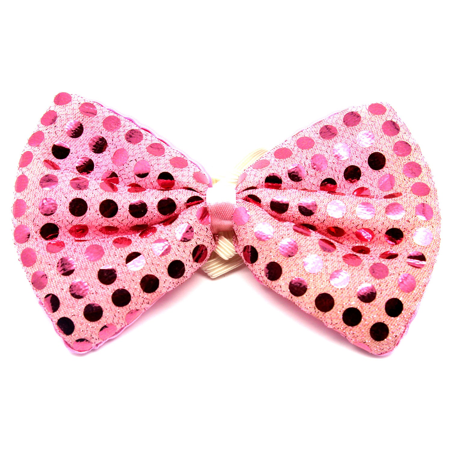 Big Sequin Bow Tie (Light Pink)