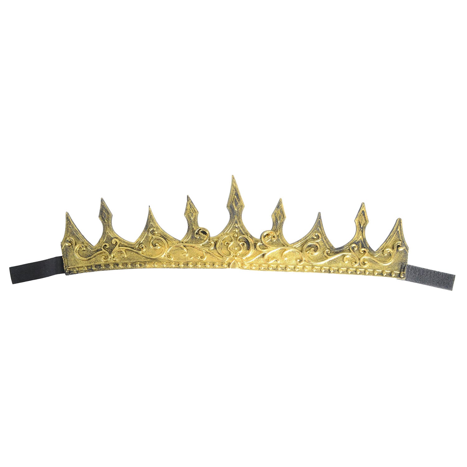 Gold crown tiara on a white background