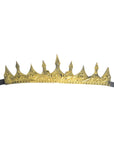 Gold crown tiara on a white background