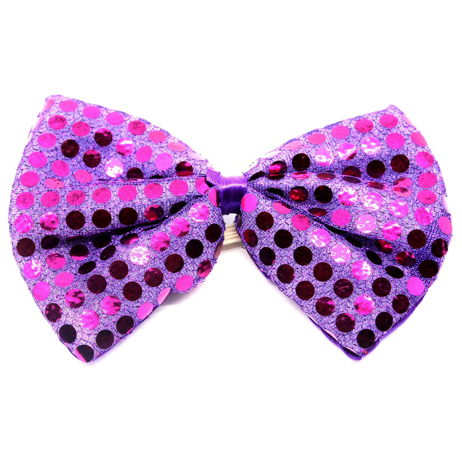 Big Sequin Bow Tie (Purple)