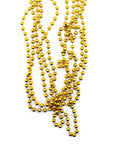 Metallic Beaded Necklace (Yellow Gold) 5pk