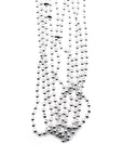Metallic Beaded Necklace (Silver) 5pk